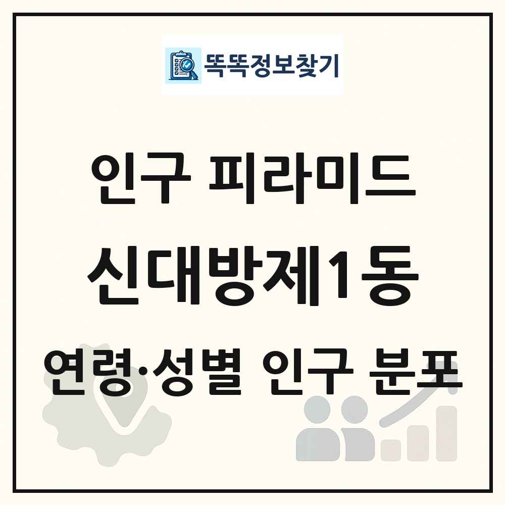 신대방제1동 성·연령별 인구 피라미드