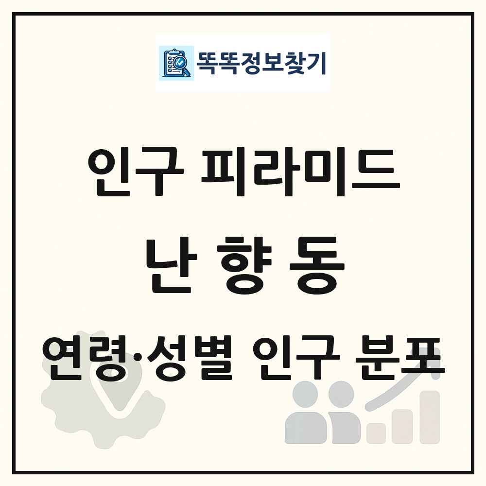 난향동 성·연령별 인구 피라미드
