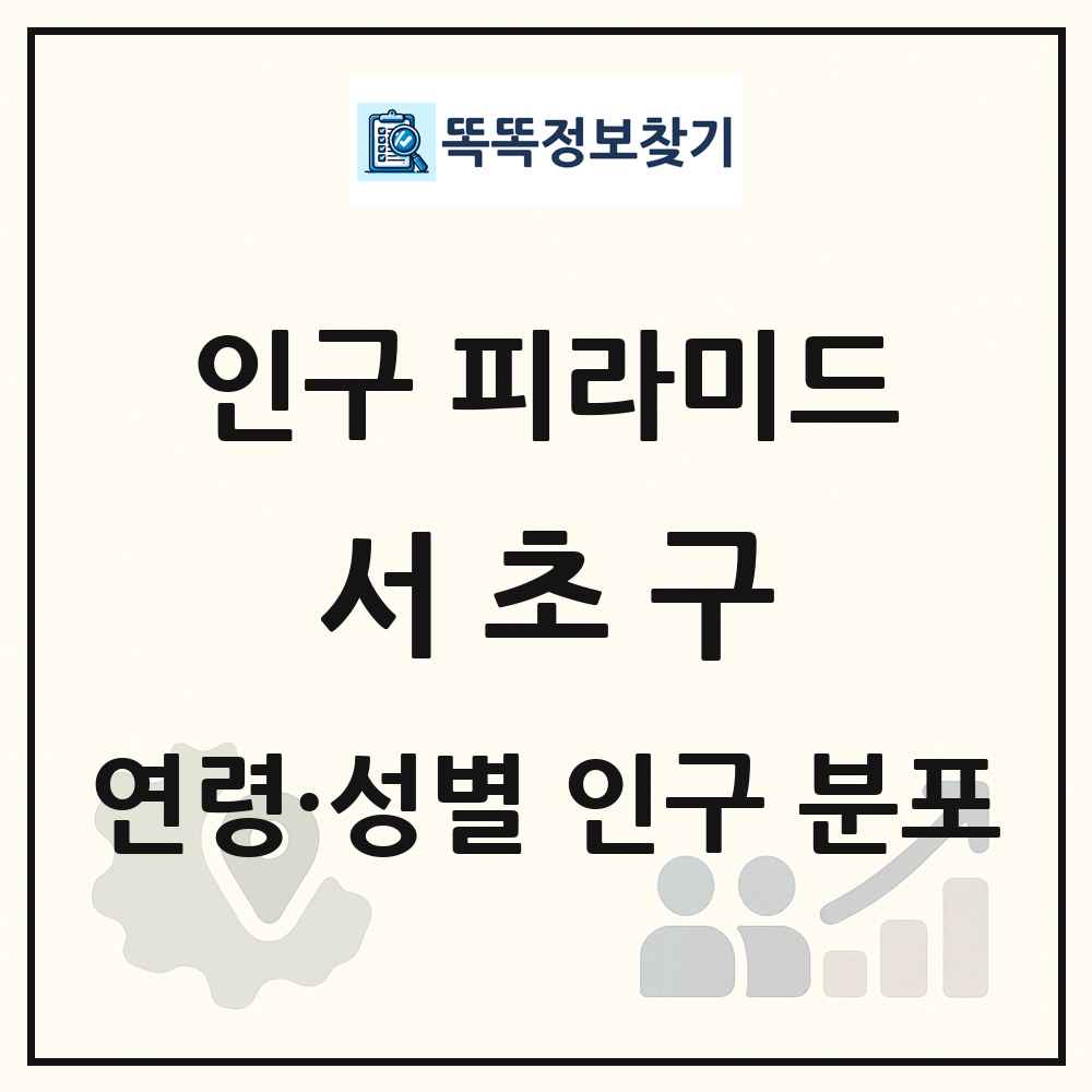 서초구 성·연령별 인구 피라미드