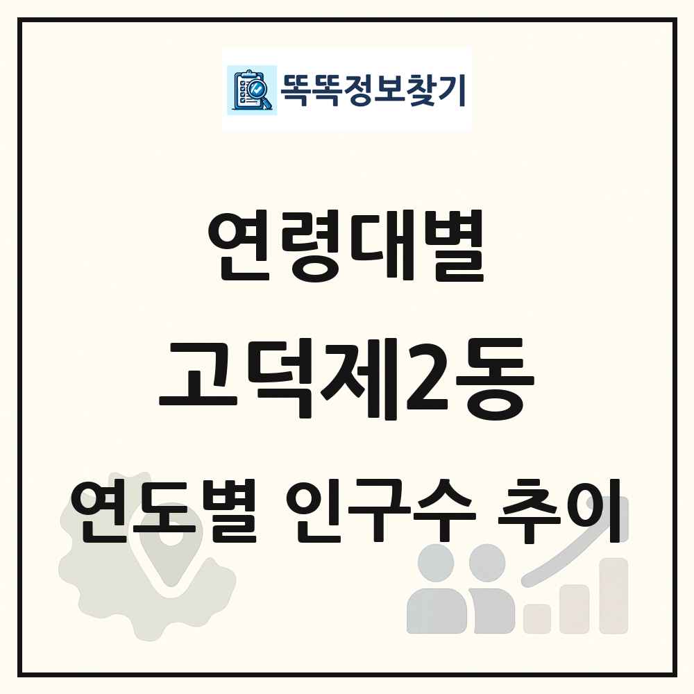 고덕제2동 생애주기별 인구 상세 정보