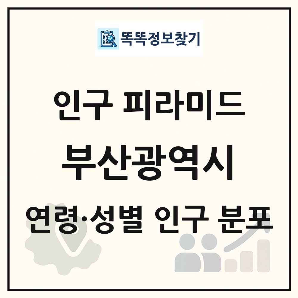 부산광역시 성·연령별 인구 피라미드