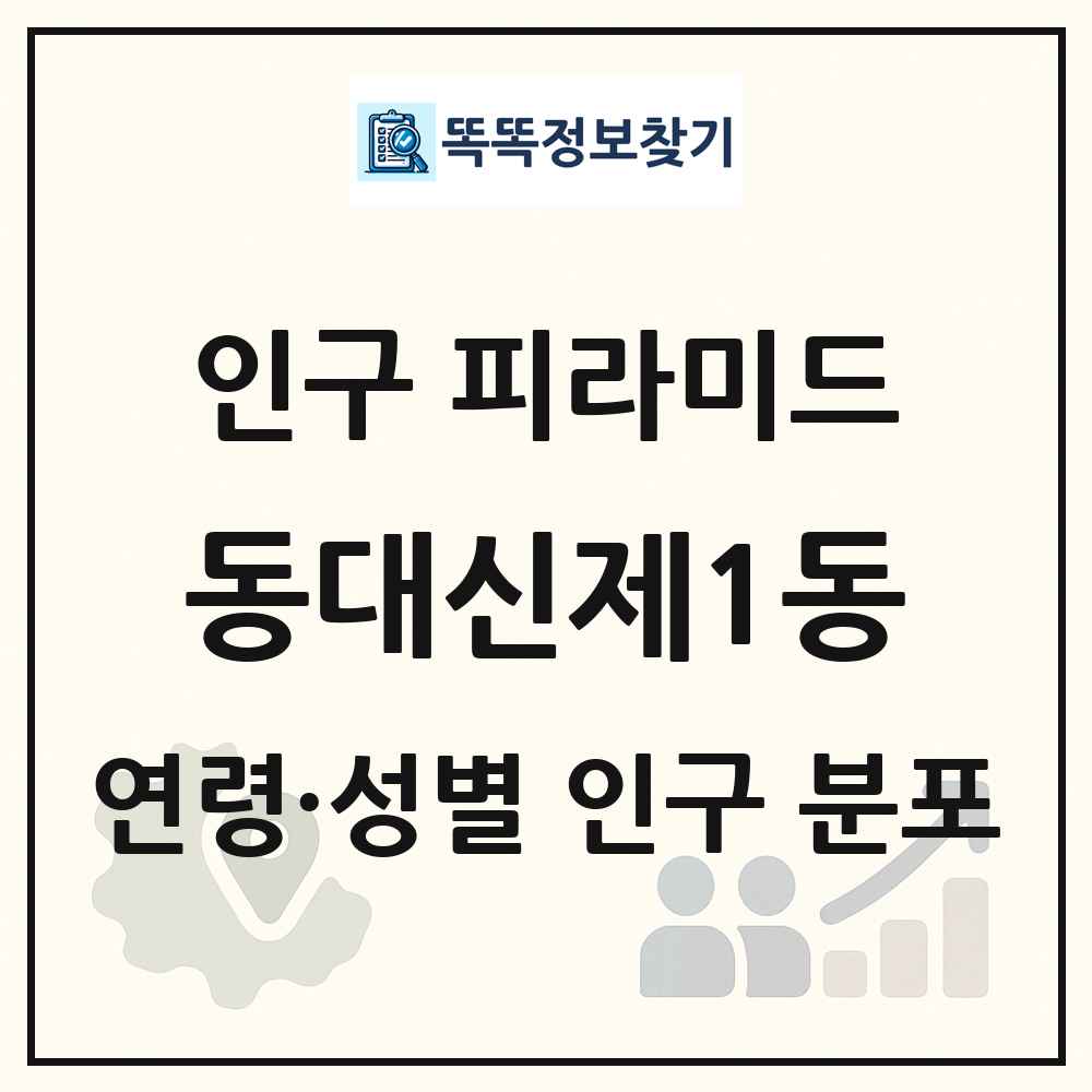 동대신제1동 성·연령별 인구 피라미드
