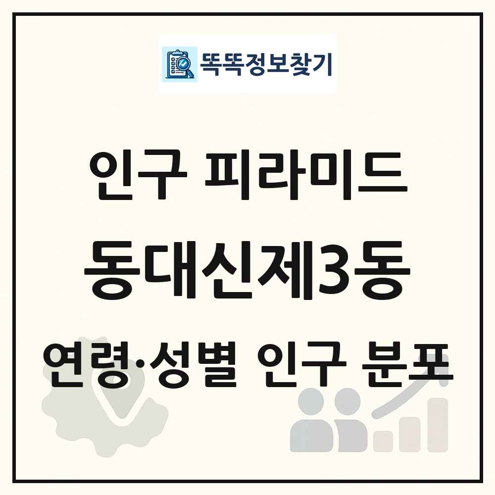 동대신제3동 성·연령별 인구 피라미드