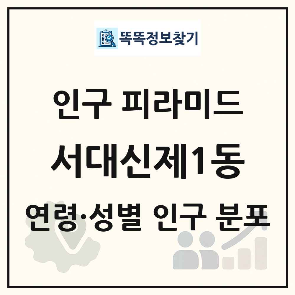 서대신제1동 성·연령별 인구 피라미드