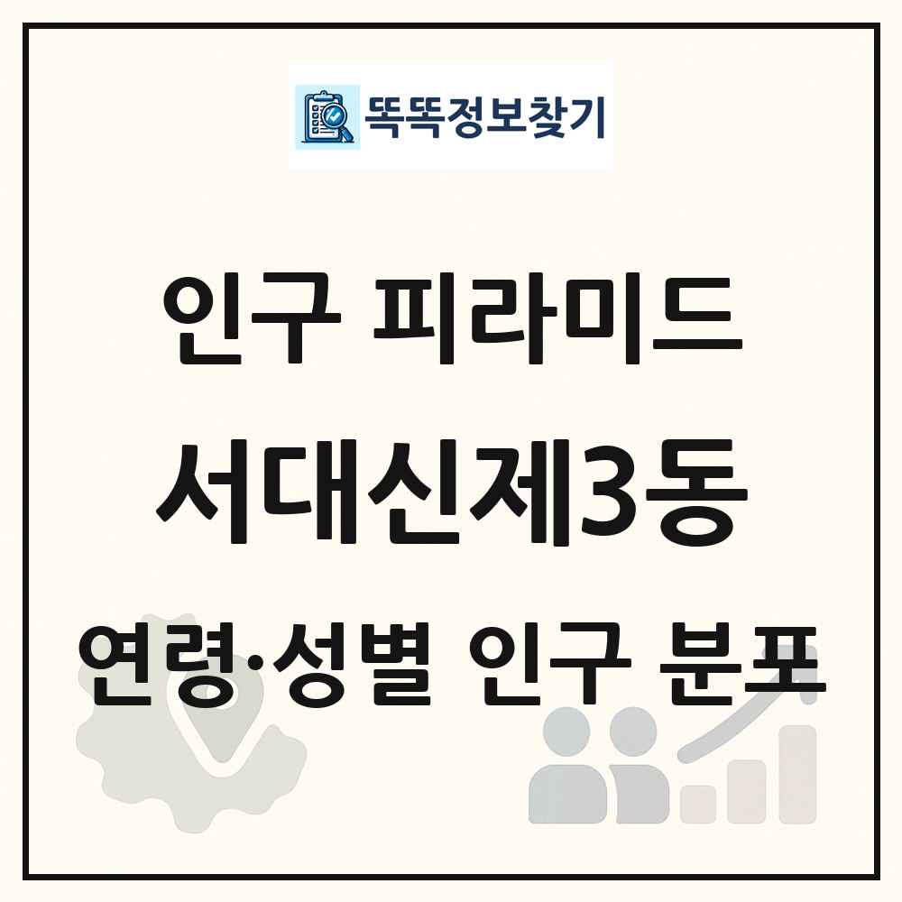 서대신제3동 성·연령별 인구 피라미드
