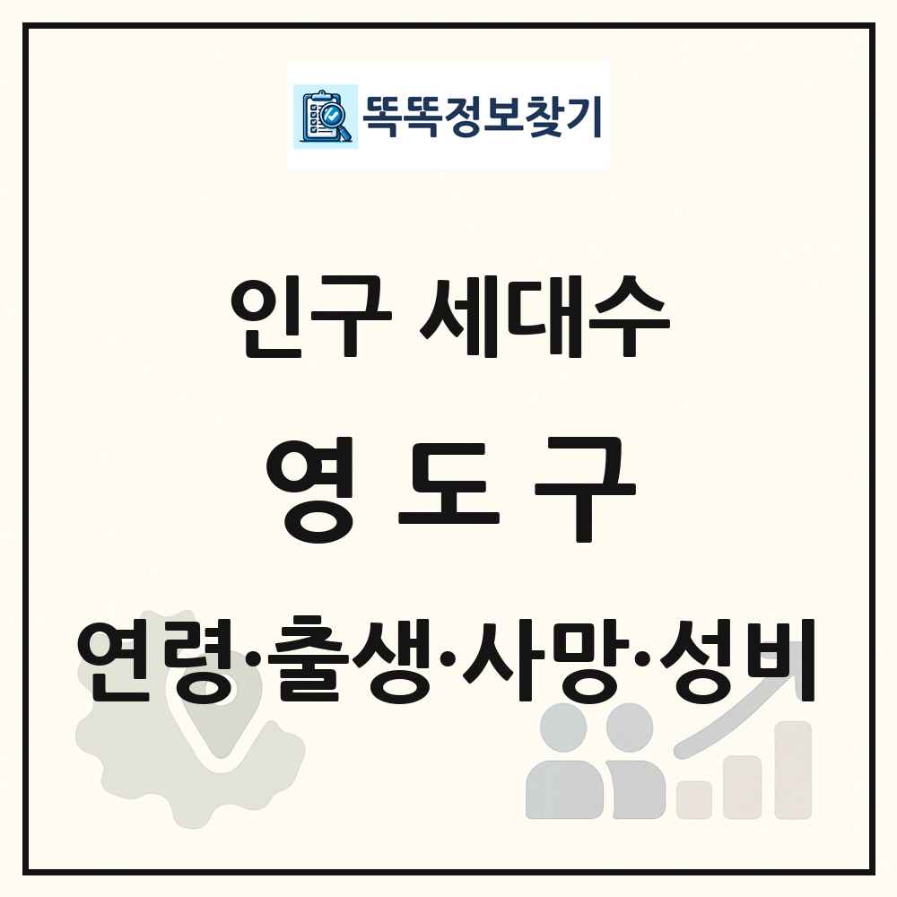 영도구 인구 통계