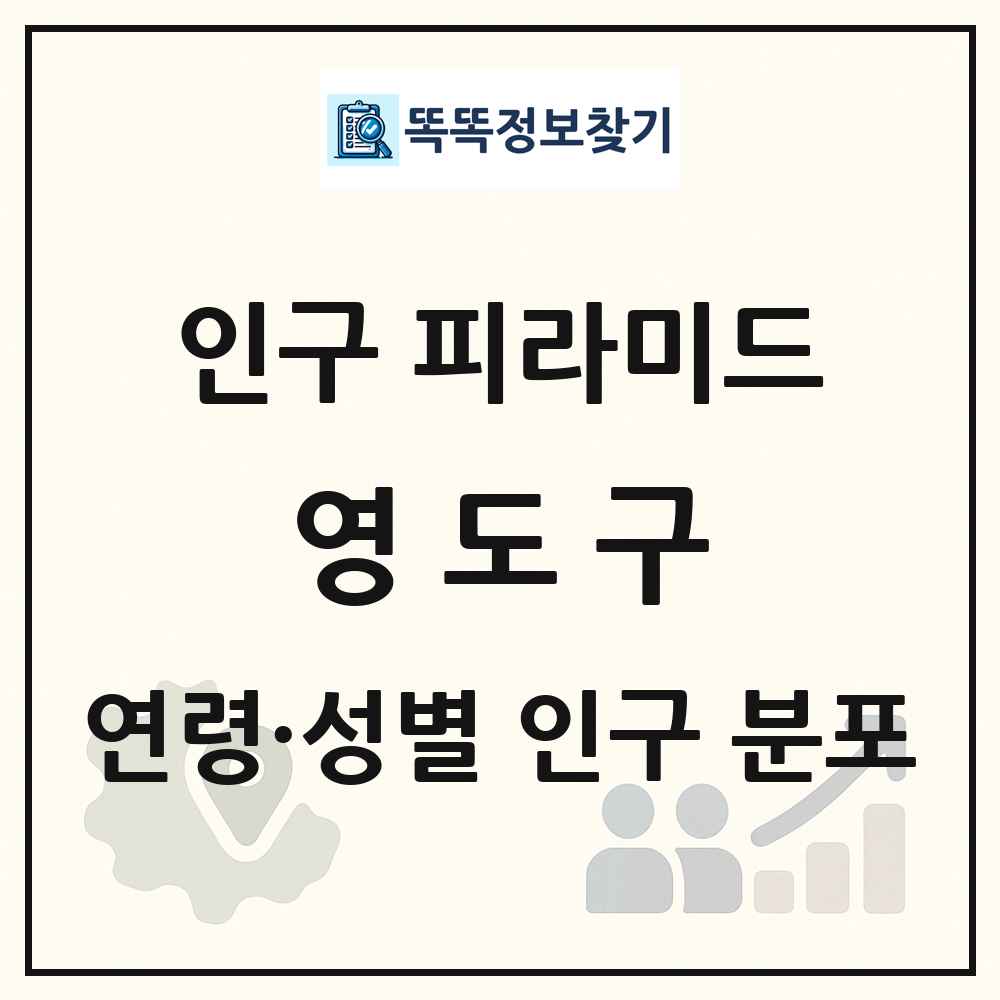 영도구 성·연령별 인구 피라미드