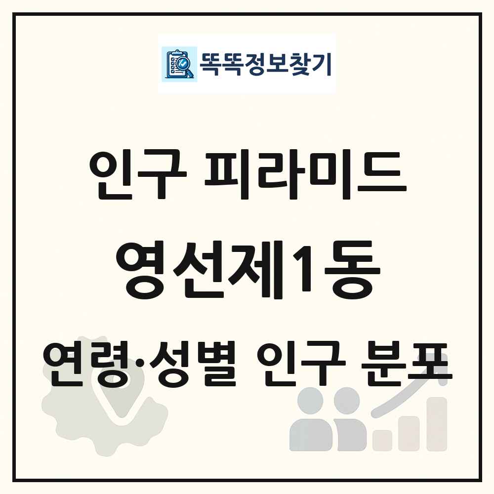 영선제1동 성·연령별 인구 피라미드