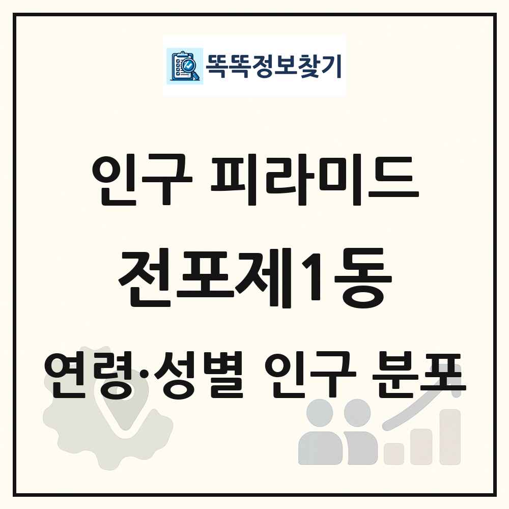 전포제1동 성·연령별 인구 피라미드