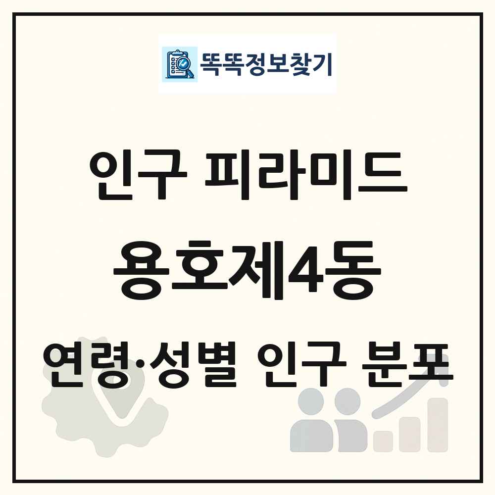 용호제4동 성·연령별 인구 피라미드