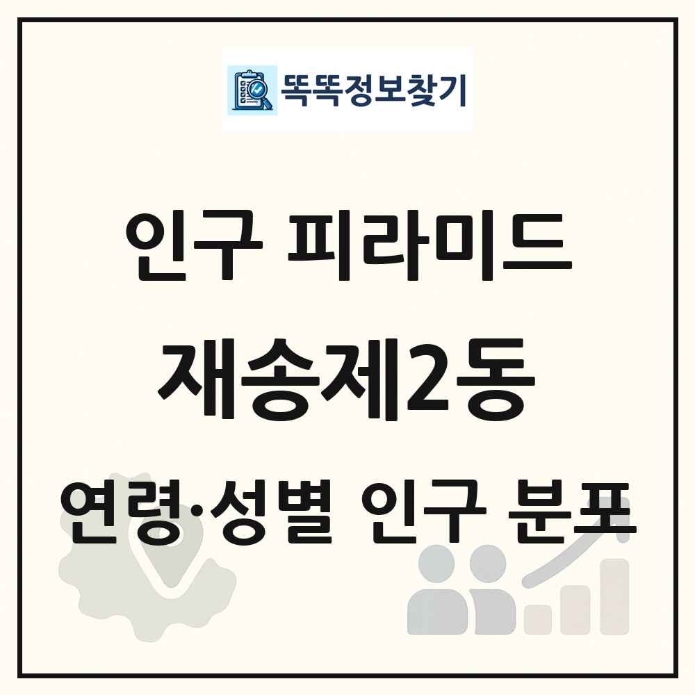 재송제2동 성·연령별 인구 피라미드