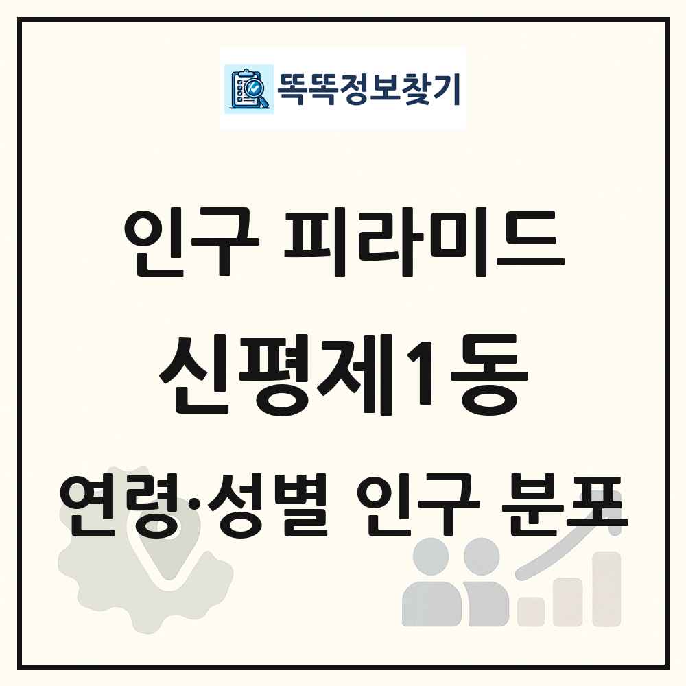 신평제1동 성·연령별 인구 피라미드