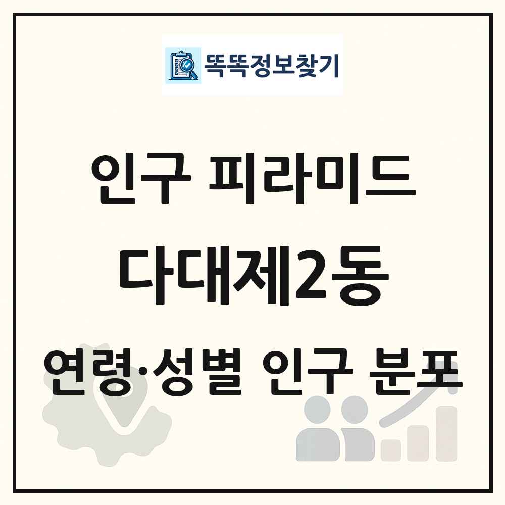 다대제2동 성·연령별 인구 피라미드