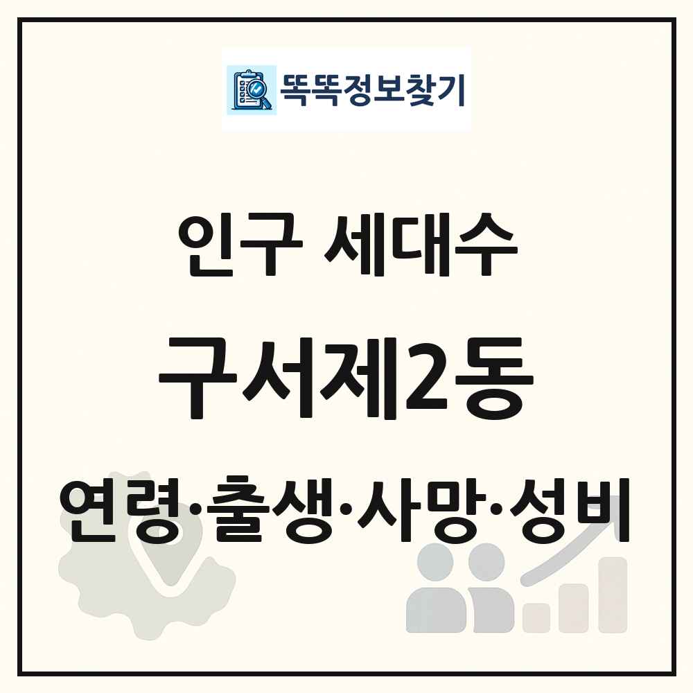 구서제2동 인구 통계