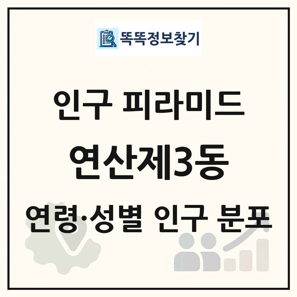 연산제3동 성·연령별 인구 피라미드