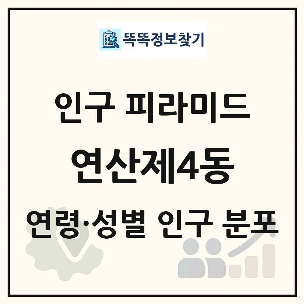 연산제4동 성·연령별 인구 피라미드