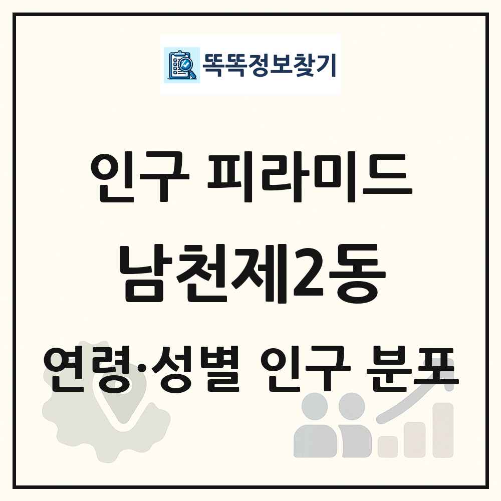 남천제2동 성·연령별 인구 피라미드