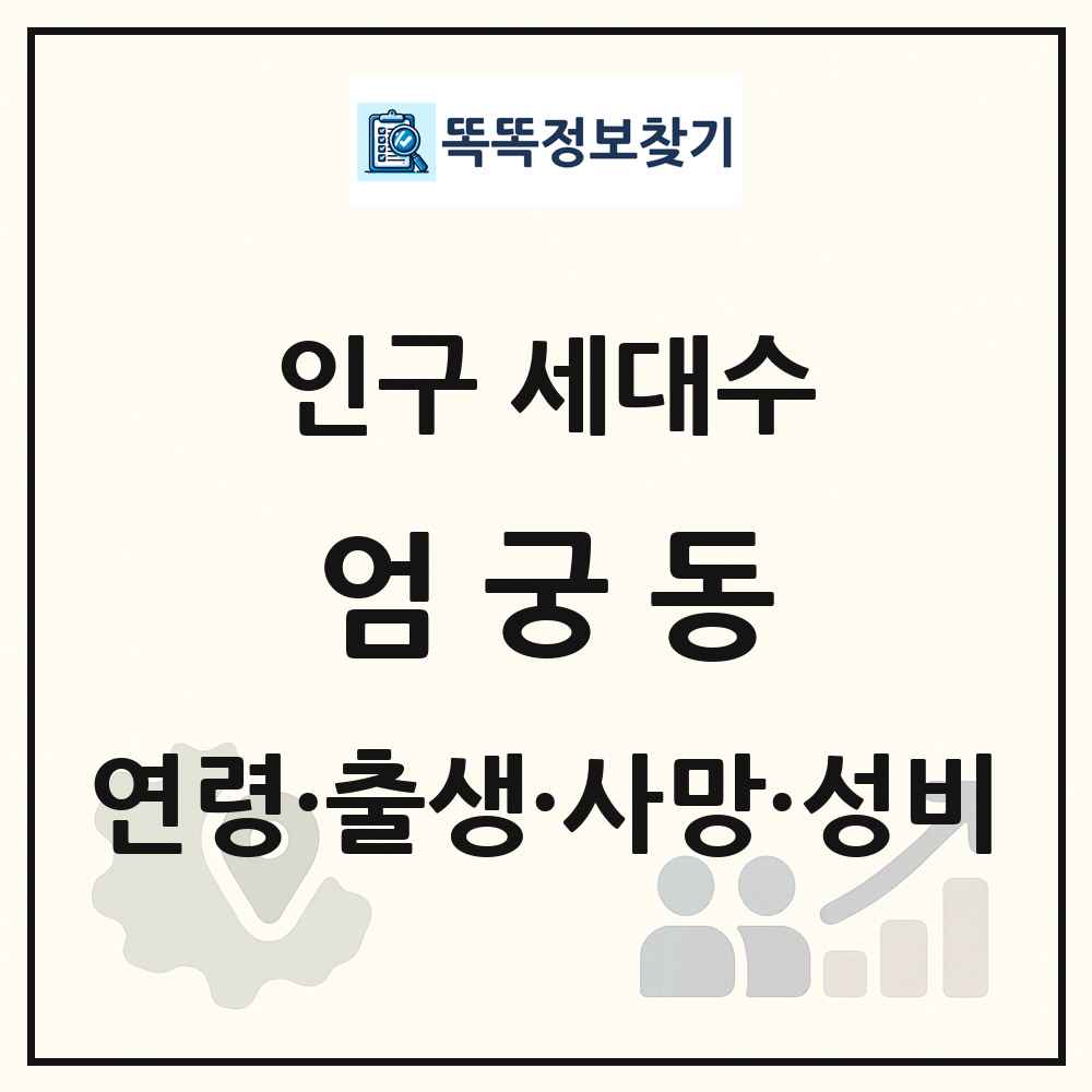 엄궁동 인구 통계