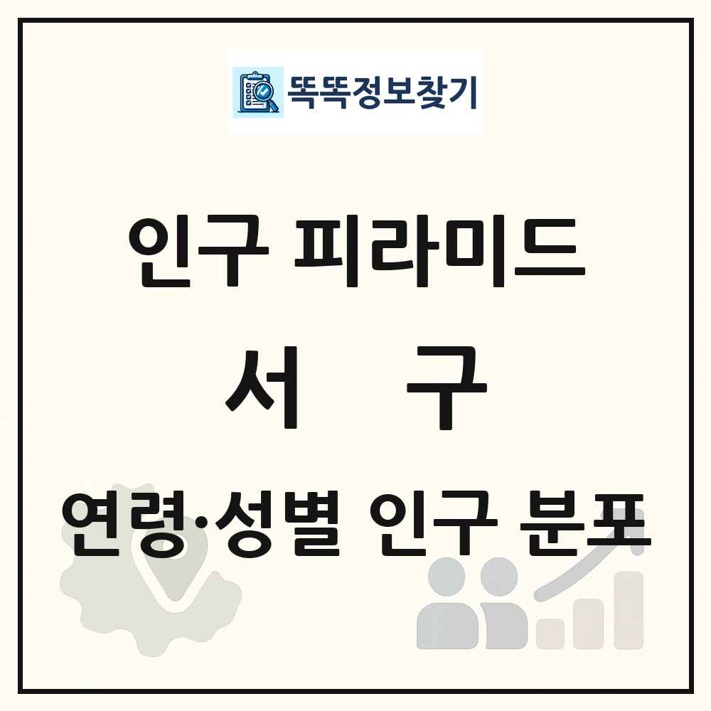 서구 성·연령별 인구 피라미드