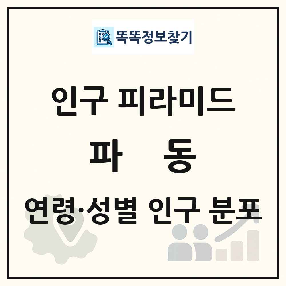 파동 성·연령별 인구 피라미드