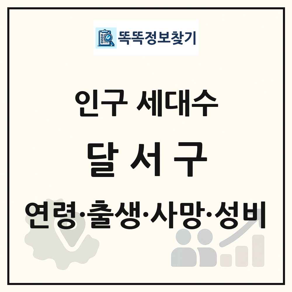 달서구 인구 통계