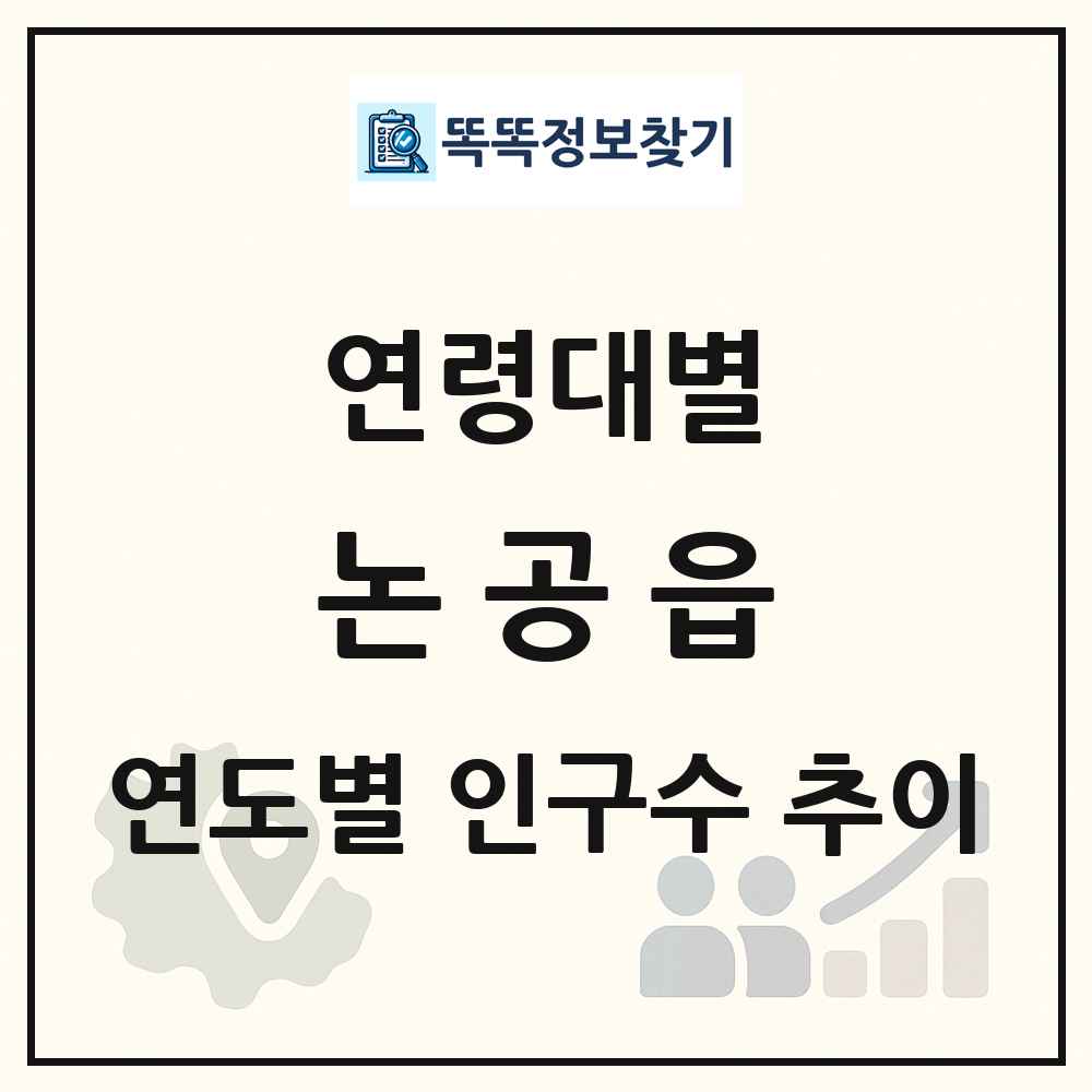 논공읍 생애주기별 인구 상세 정보