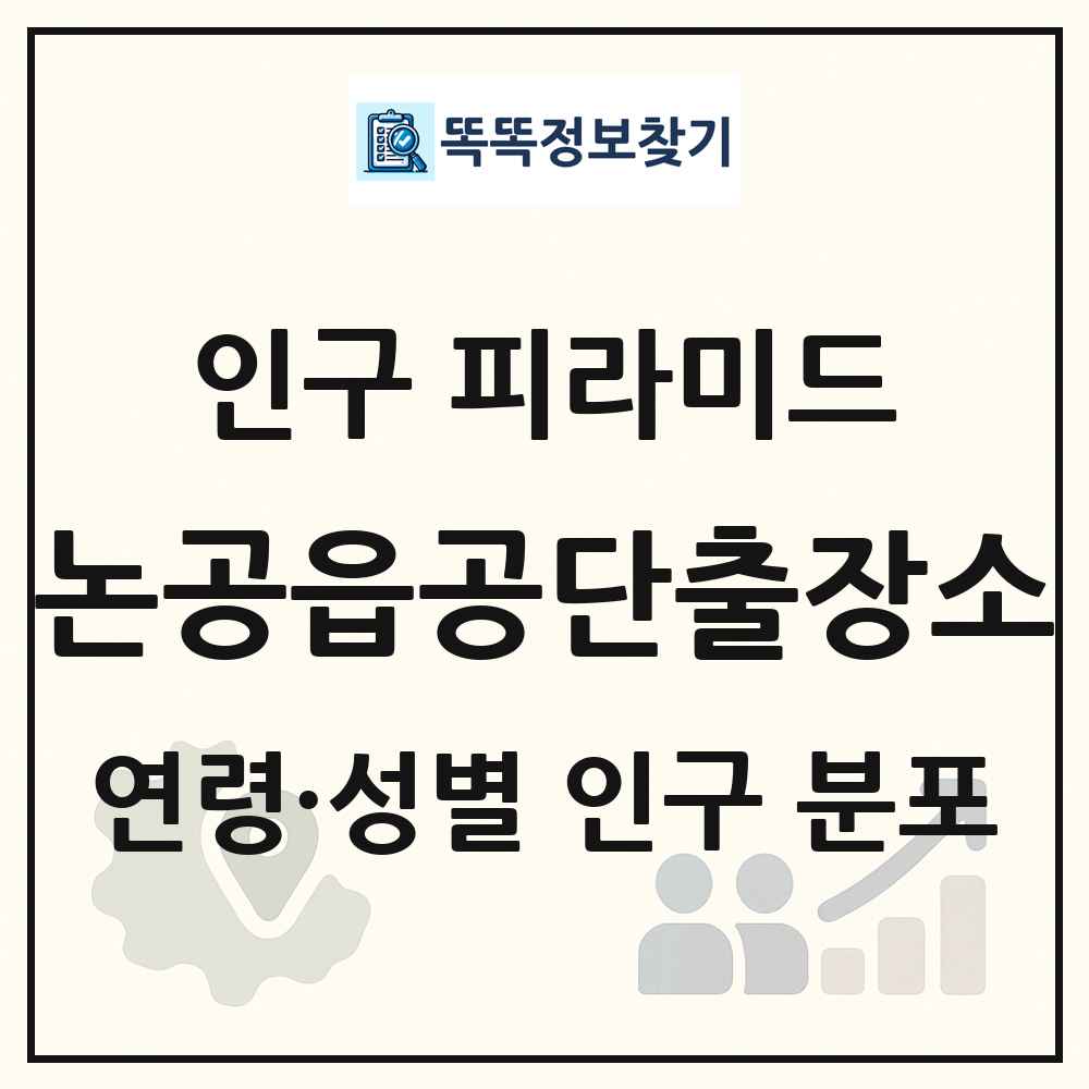 논공읍공단출장소 성·연령별 인구 피라미드