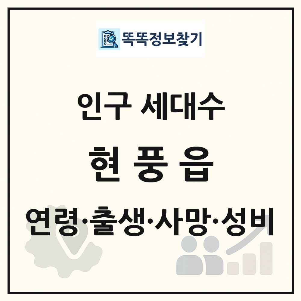 현풍읍 인구 통계