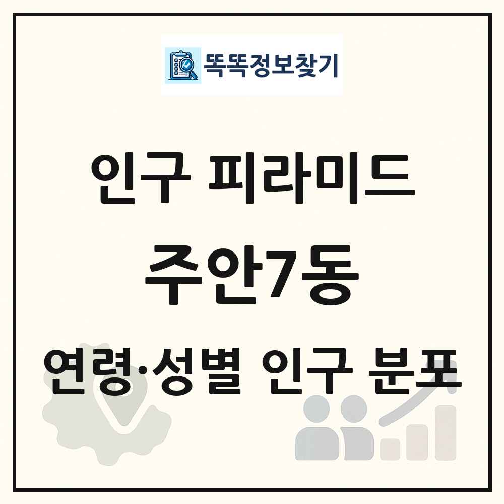 주안7동 성·연령별 인구 피라미드