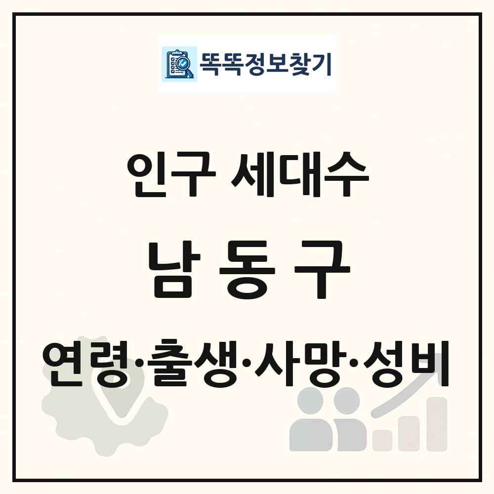 남동구 인구 통계