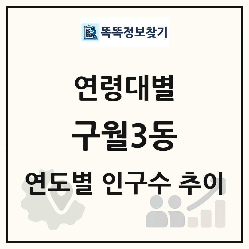 구월3동 생애주기별 인구 상세 정보