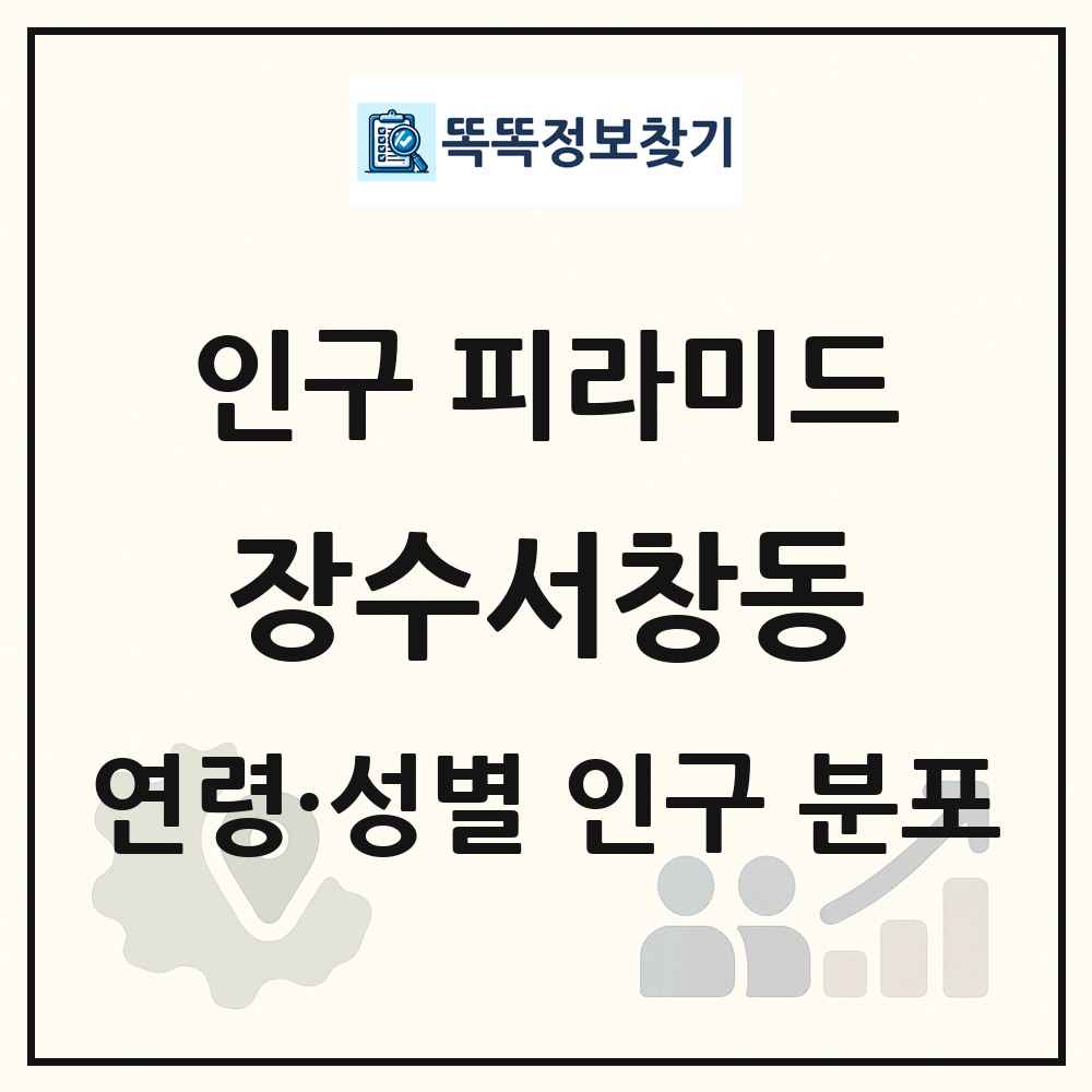 장수서창동 성·연령별 인구 피라미드