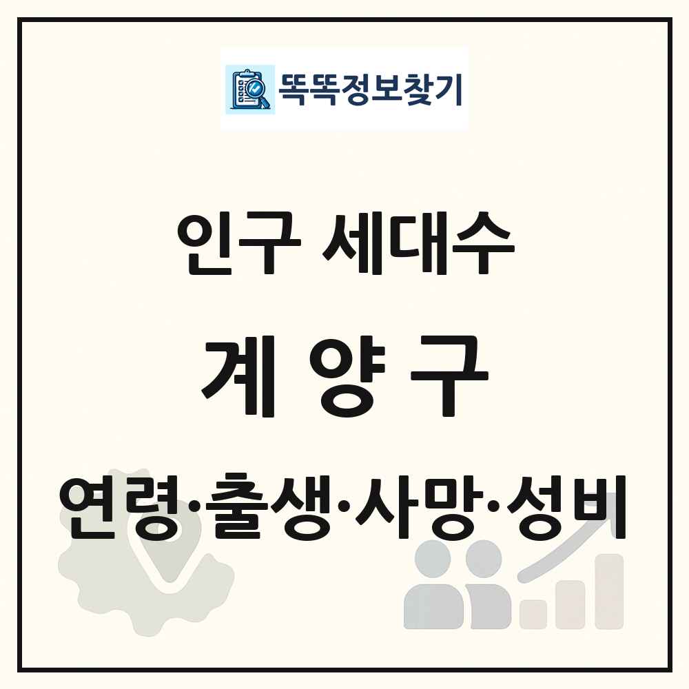 계양구 인구 통계