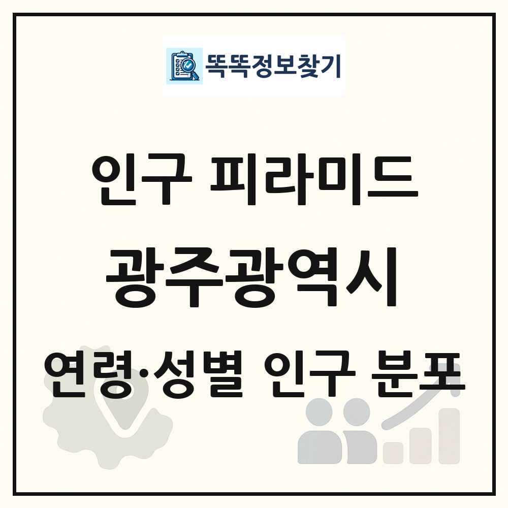 광주광역시 성·연령별 인구 피라미드