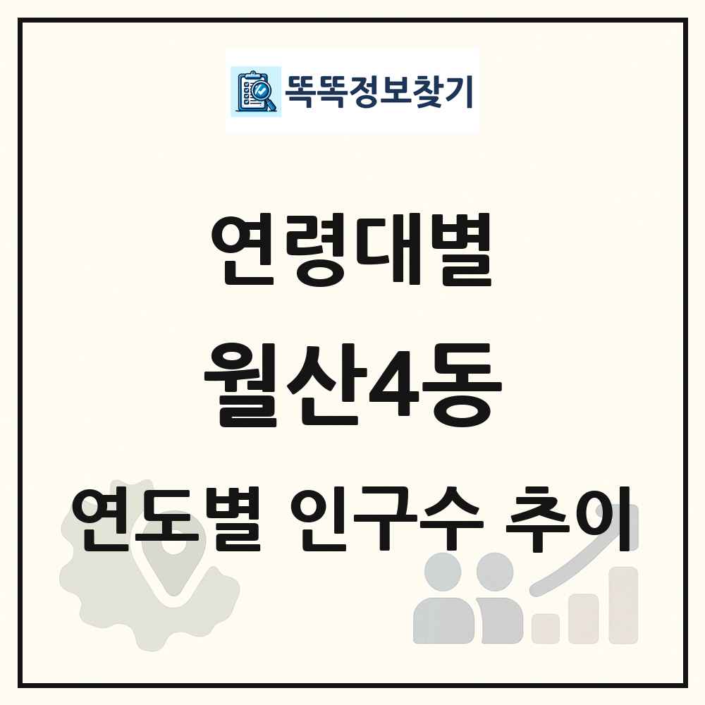 월산4동 생애주기별 인구 상세 정보