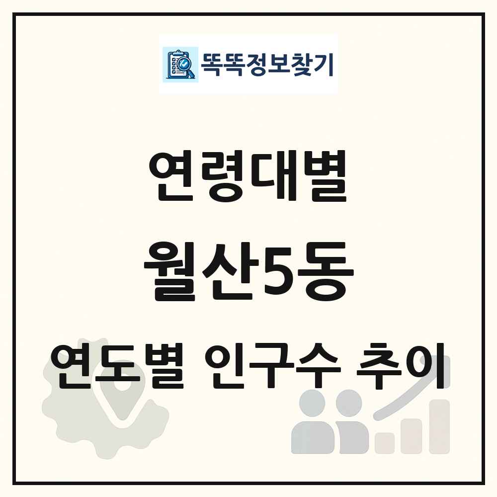 월산5동 생애주기별 인구 상세 정보
