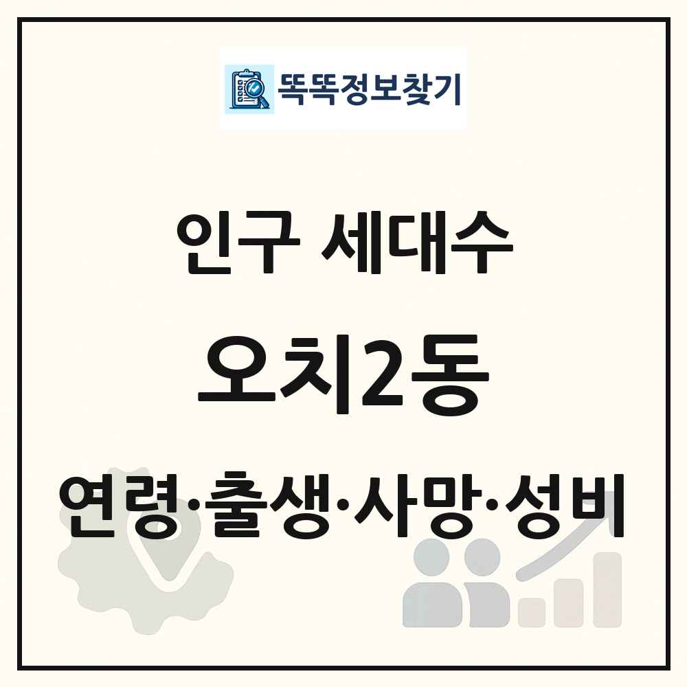 오치2동 인구 통계