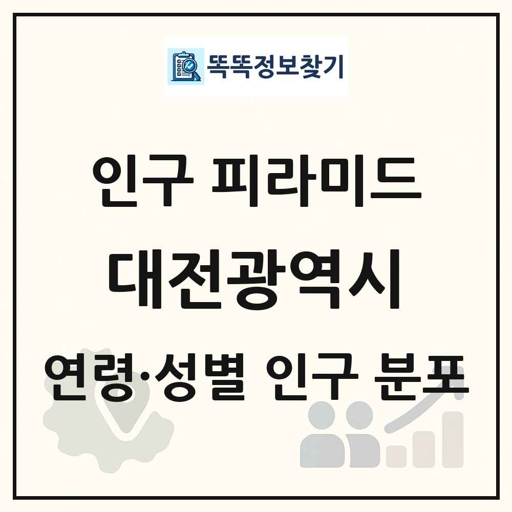 대전광역시 성·연령별 인구 피라미드