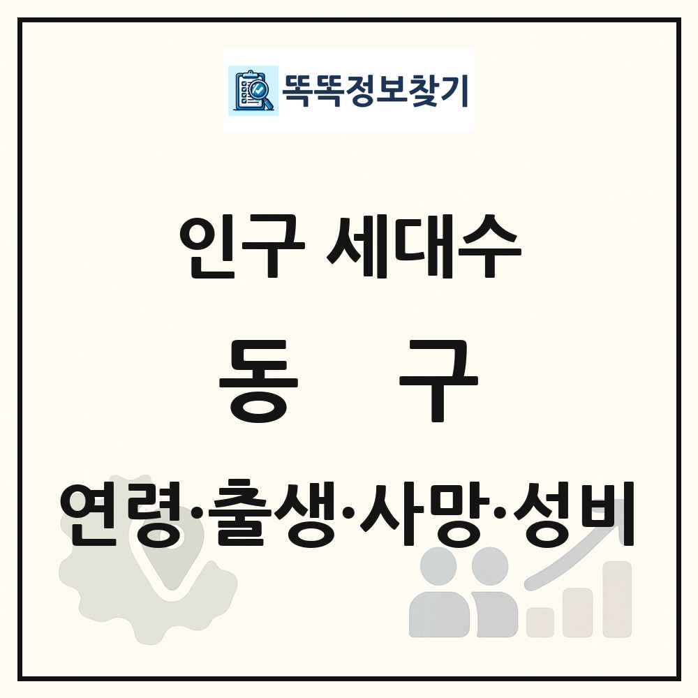 동구 인구 통계