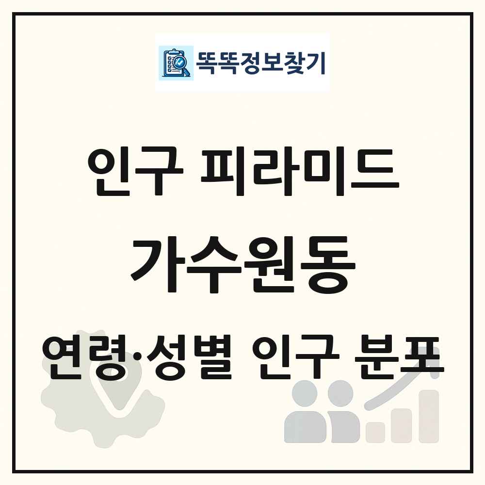 가수원동 성·연령별 인구 피라미드