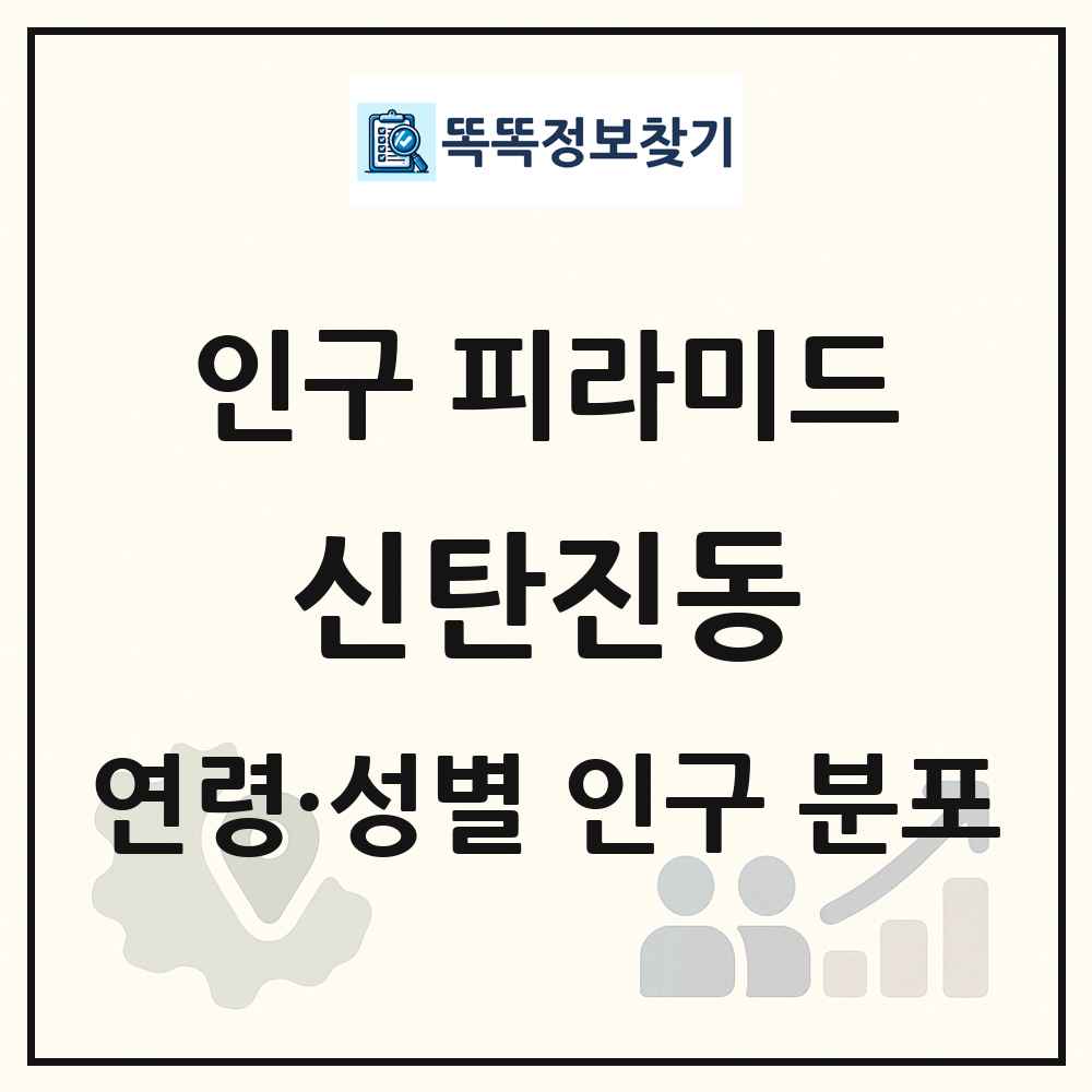 신탄진동 성·연령별 인구 피라미드