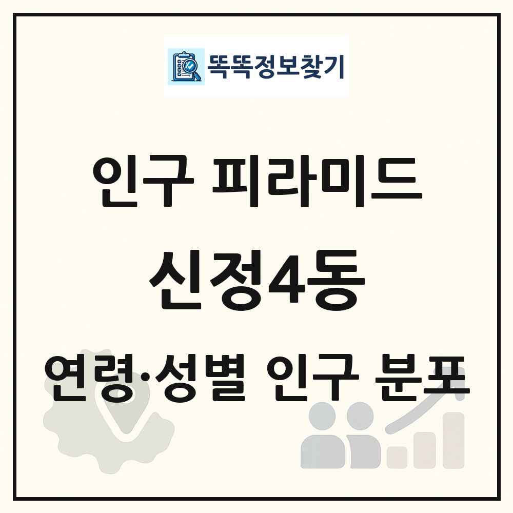 신정4동 성·연령별 인구 피라미드
