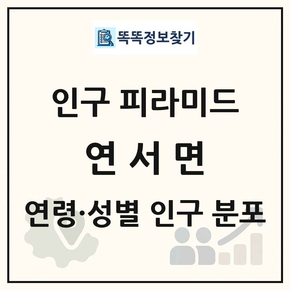 연서면 성·연령별 인구 피라미드