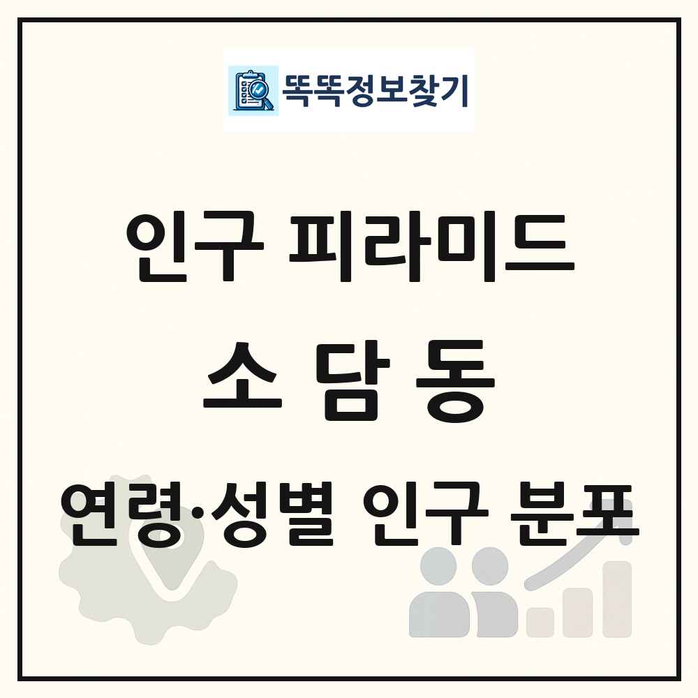 소담동 성·연령별 인구 피라미드