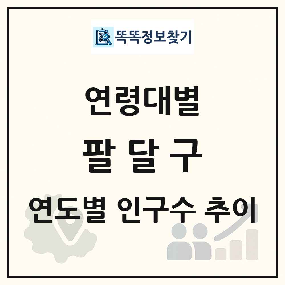 팔달구 생애주기별 인구 상세 정보