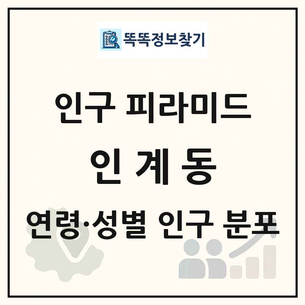 인계동 성·연령별 인구 피라미드
