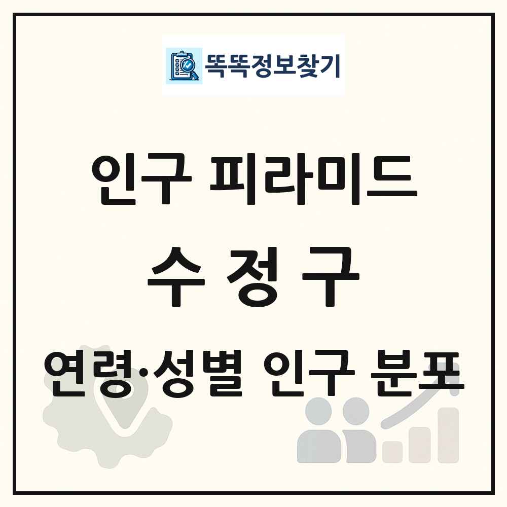 수정구 성·연령별 인구 피라미드