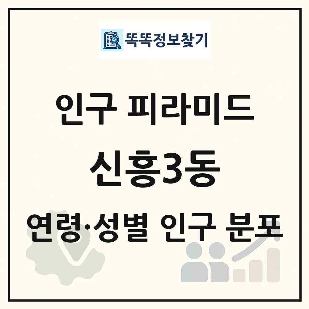 신흥3동 성·연령별 인구 피라미드
