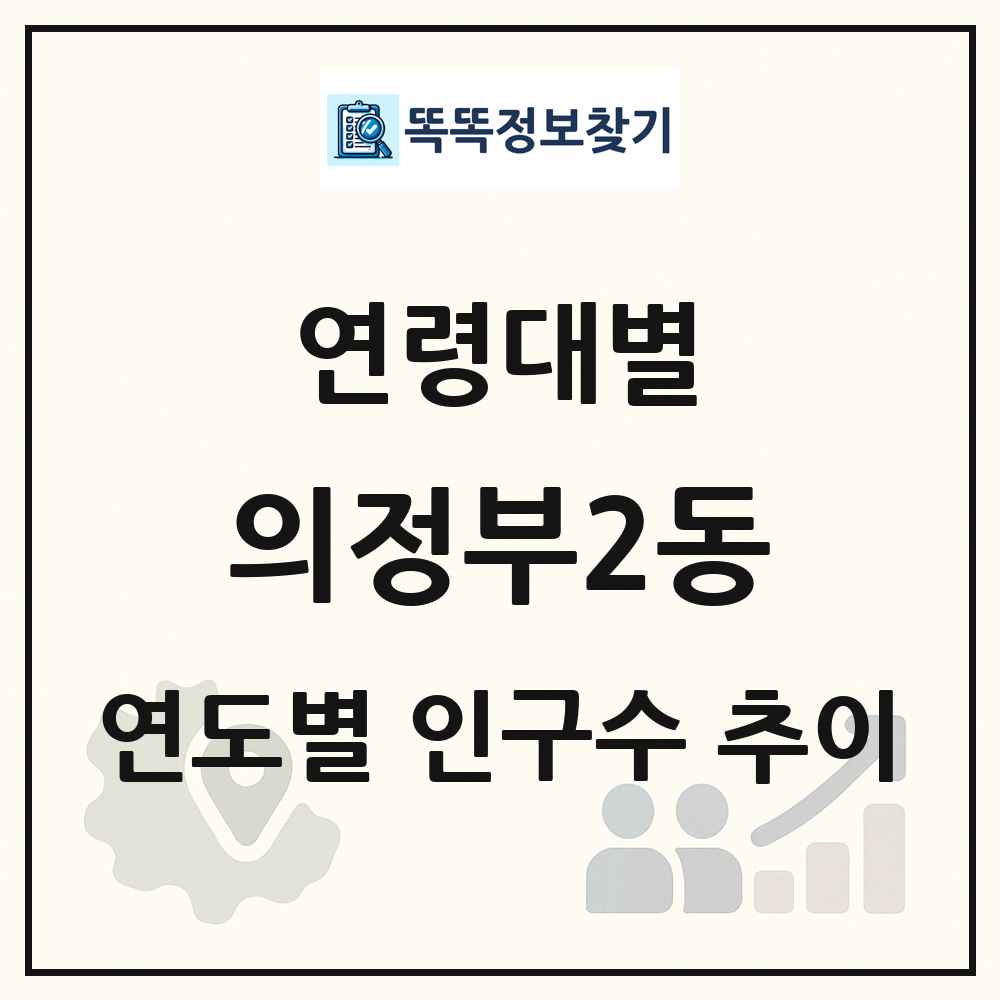 의정부2동 생애주기별 인구 상세 정보