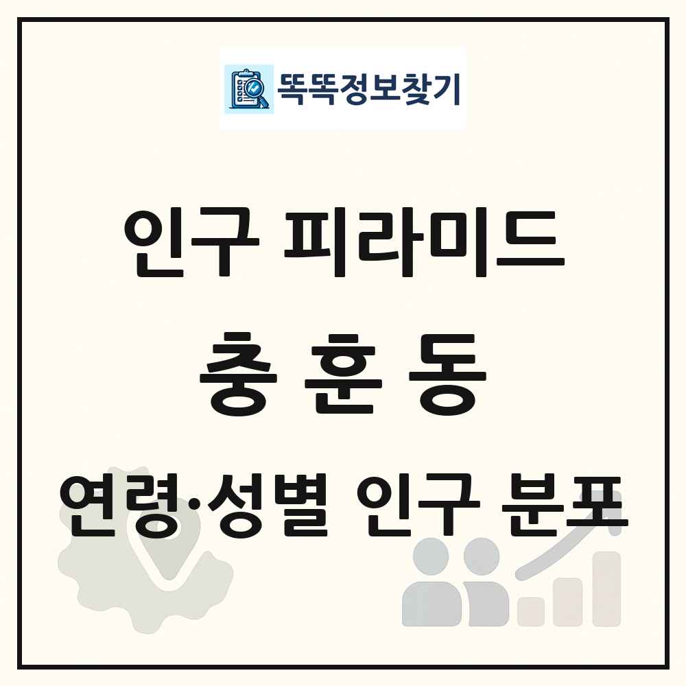 충훈동 성·연령별 인구 피라미드